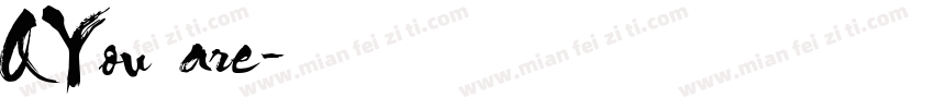 QYou are字体转换